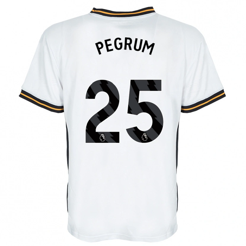 Danxen Børn Florence Pegrum #25 Hvid Orange Sort Udebane Spillertrøjer 2026/27 Trøje T-Shirt