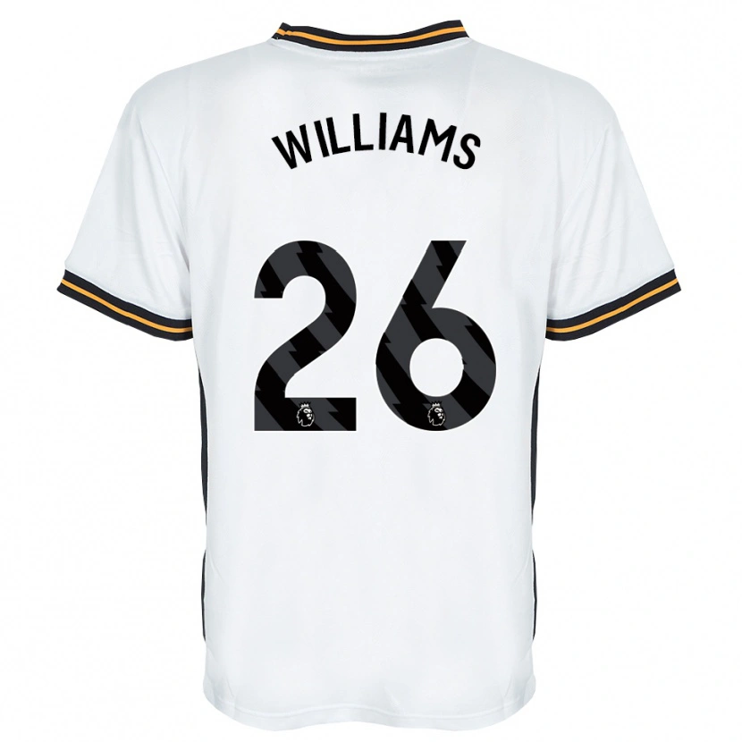 Danxen Børn Annabel Williams #26 Hvid Orange Sort Udebane Spillertrøjer 2026/27 Trøje T-Shirt