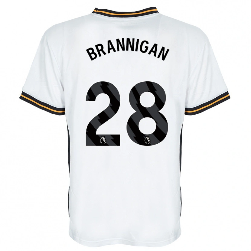 Danxen Børn Aoife Brannigan #28 Hvid Orange Sort Udebane Spillertrøjer 2026/27 Trøje T-Shirt