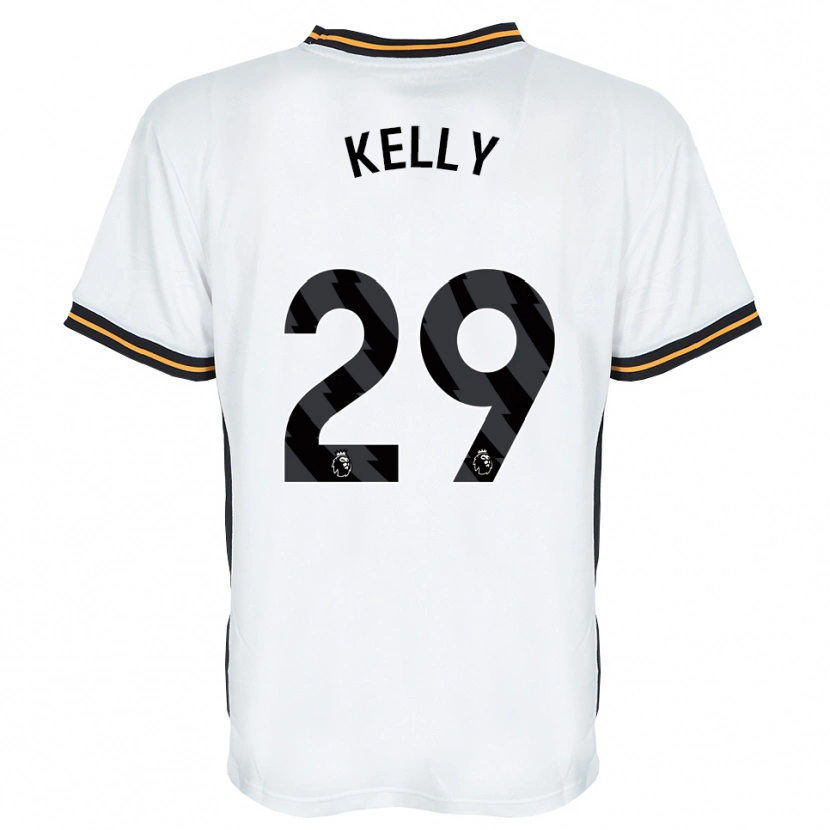 Danxen Børn Ace Kelly #29 Hvid Orange Sort Udebane Spillertrøjer 2026/27 Trøje T-Shirt