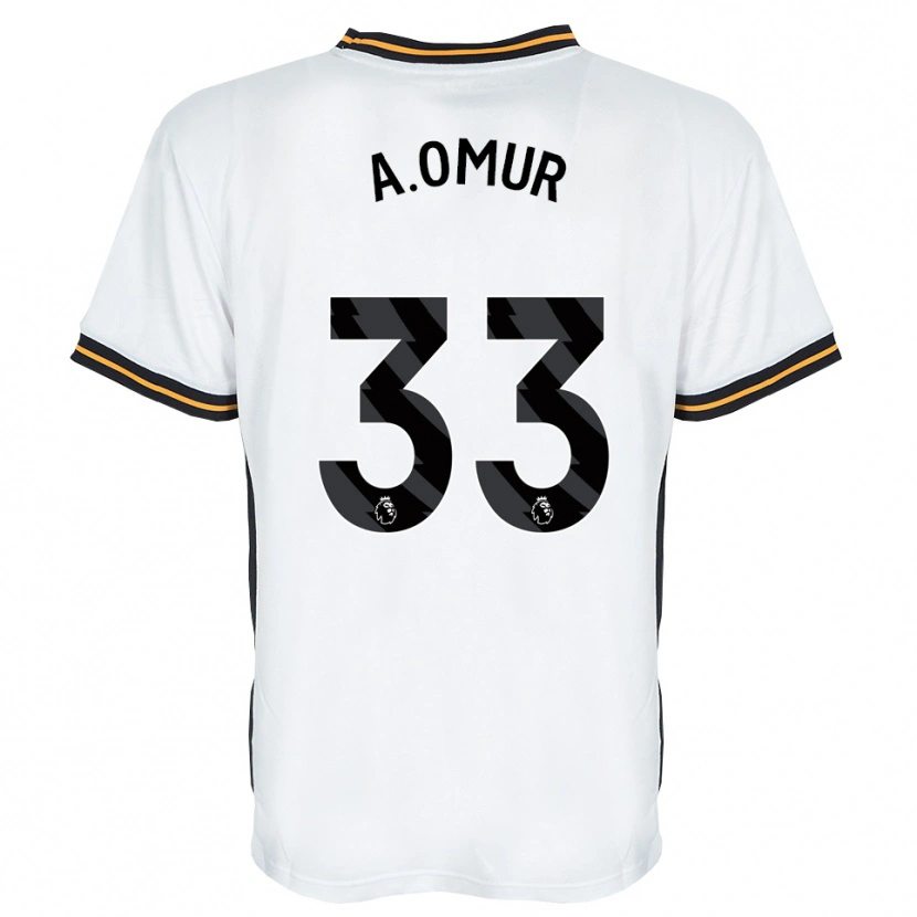 Danxen Børn Abdülkadir Ömür #33 Hvid Orange Sort Udebane Spillertrøjer 2026/27 Trøje T-Shirt