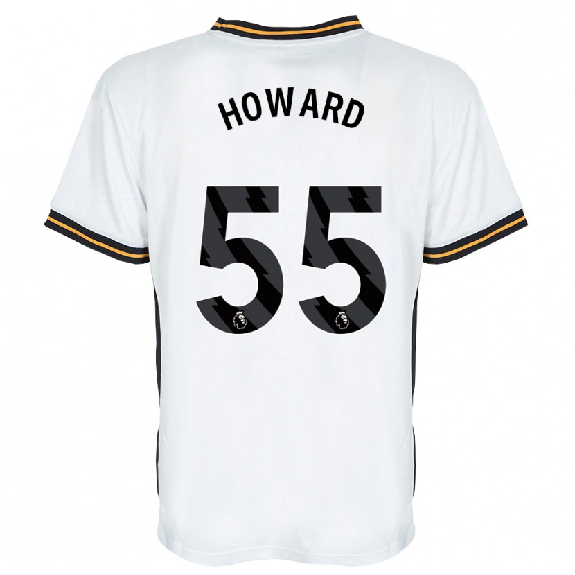 Danxen Børn Archie Howard #55 Hvid Orange Sort Udebane Spillertrøjer 2026/27 Trøje T-Shirt
