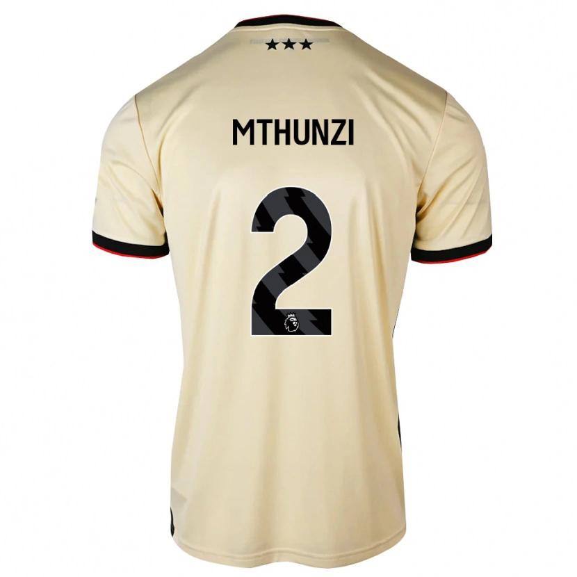 Danxen Børn Corbin Mthunzi #2 Citronchiffon Sort Rød Udebane Spillertrøjer 2026/27 Trøje T-Shirt