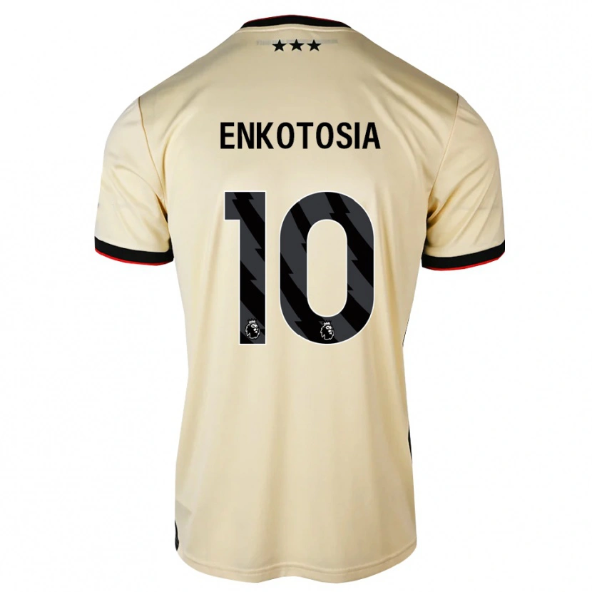 Danxen Børn Jojo Enkotosia #10 Citronchiffon Sort Rød Udebane Spillertrøjer 2026/27 Trøje T-Shirt