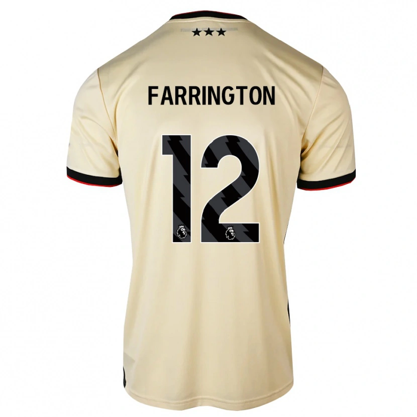 Danxen Børn Noah Farrington #12 Citronchiffon Sort Rød Udebane Spillertrøjer 2026/27 Trøje T-Shirt