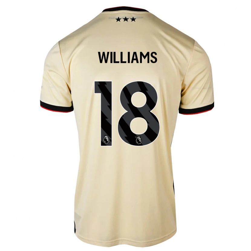 Danxen Børn Brandon Williams #18 Citronchiffon Sort Rød Udebane Spillertrøjer 2026/27 Trøje T-Shirt