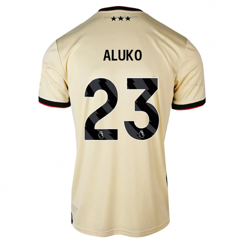 Danxen Børn Sone Aluko #23 Citronchiffon Sort Rød Udebane Spillertrøjer 2026/27 Trøje T-Shirt