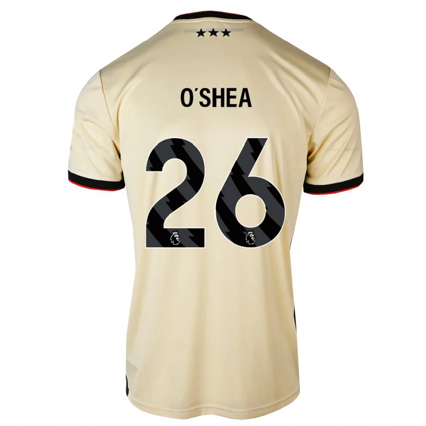 Danxen Børn Dara O'shea #26 Citronchiffon Sort Rød Udebane Spillertrøjer 2026/27 Trøje T-Shirt