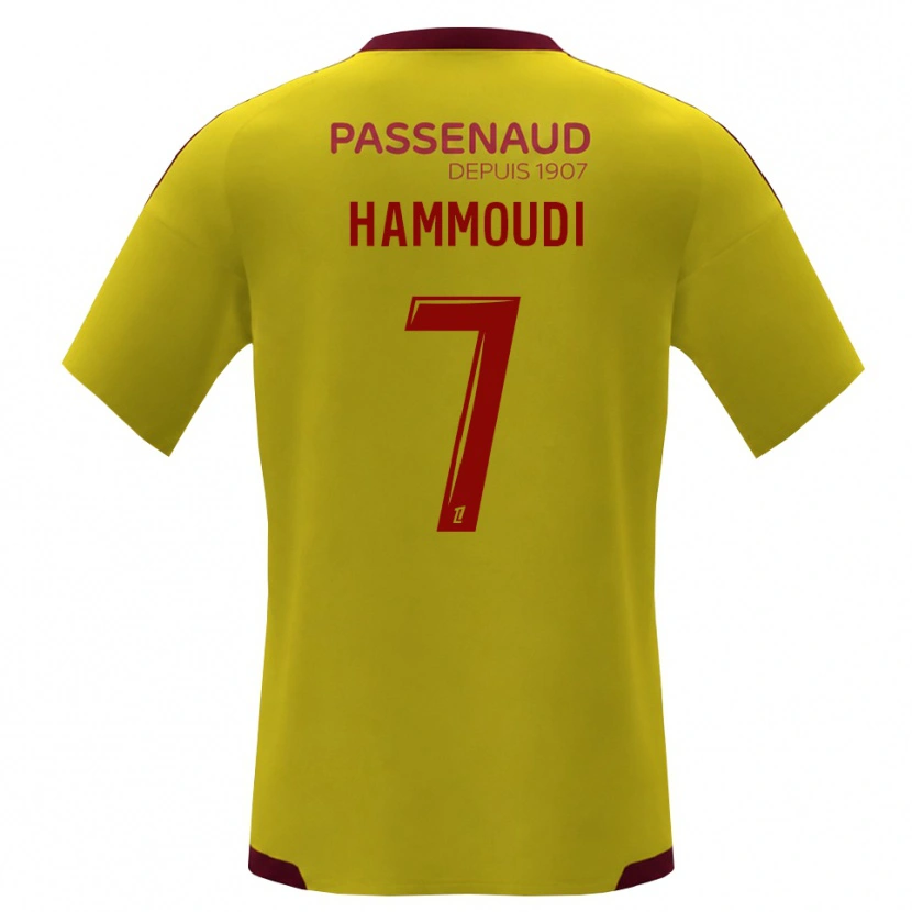 Danxen Børn Izhak Hammoudi #7 Gul Rød Grøn Udebane Spillertrøjer 2026/27 Trøje T-Shirt