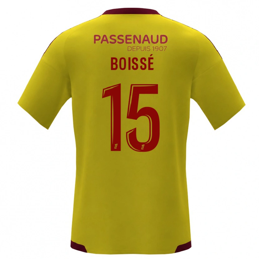 Danxen Børn Noa Boissé #15 Gul Rød Grøn Udebane Spillertrøjer 2026/27 Trøje T-Shirt