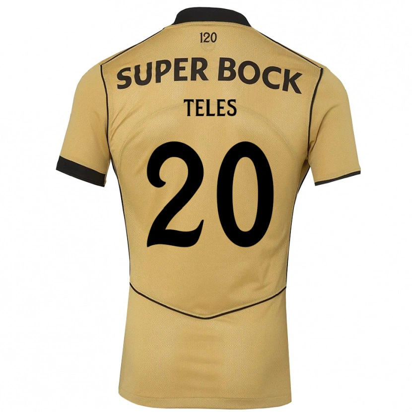 Danxen Børn Ana Isabel Teles #20 Gyldengul Sort Udebane Spillertrøjer 2026/27 Trøje T-Shirt
