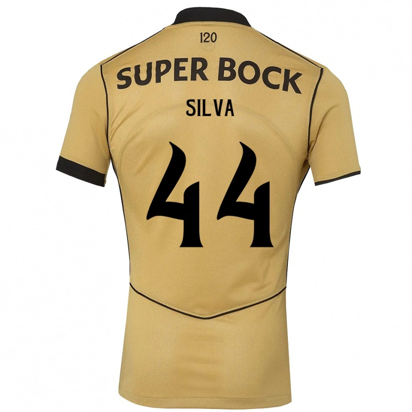 Danxen Børn Pedro Silva #44 Gyldengul Sort Udebane Spillertrøjer 2026/27 Trøje T-Shirt