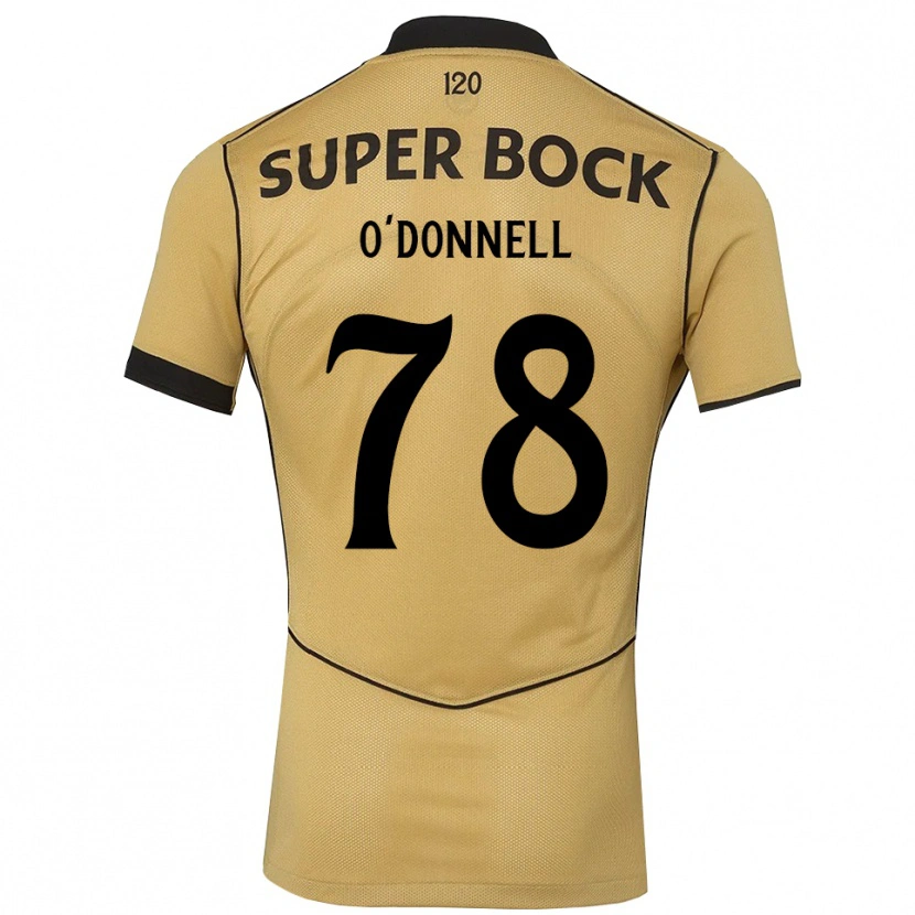 Danxen Børn Miri O'donnell #78 Gyldengul Sort Udebane Spillertrøjer 2026/27 Trøje T-Shirt