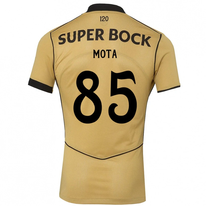 Danxen Børn Rafael Mota #85 Gyldengul Sort Udebane Spillertrøjer 2026/27 Trøje T-Shirt