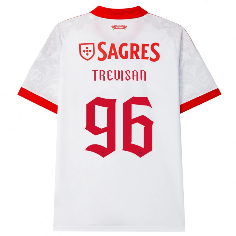 Danxen Børn Jelani Dumas #96 Hvid Rød Gul Udebane Spillertrøjer 2026/27 Trøje T-Shirt