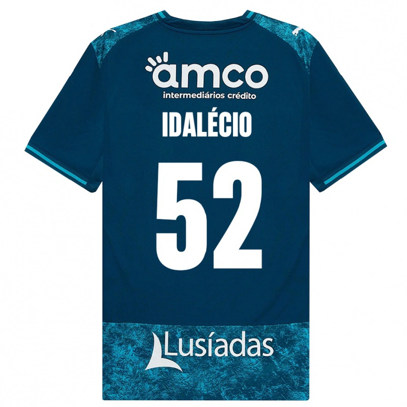 Danxen Børn Idalécio #52 Mørkskifergrå Mellemturkis Udebane Spillertrøjer 2026/27 Trøje T-Shirt