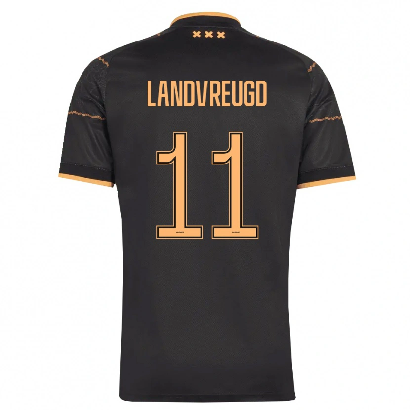 Danxen Børn Nafairon Landvreugd #11 Sort Orange Udebane Spillertrøjer 2026/27 Trøje T-Shirt