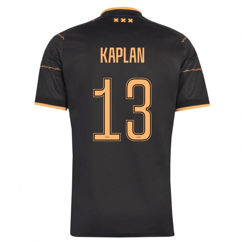 Danxen Børn Ahmetcan Kaplan #13 Sort Orange Udebane Spillertrøjer 2026/27 Trøje T-Shirt