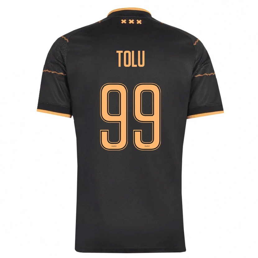Danxen Børn Tolu Arokodare #99 Sort Orange Udebane Spillertrøjer 2026/27 Trøje T-Shirt