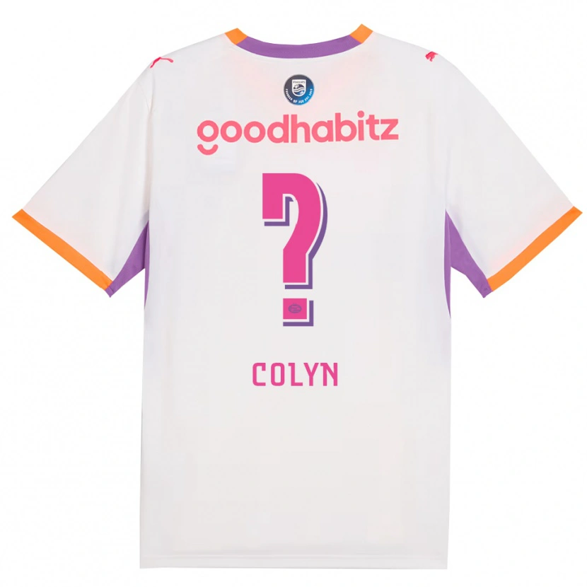 Danxen Børn Simon Colyn #0 Hvid Lilla Orange Udebane Spillertrøjer 2026/27 Trøje T-Shirt