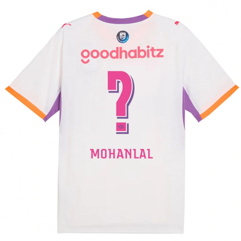 Danxen Børn Pawan Mohanlal #0 Hvid Lilla Orange Udebane Spillertrøjer 2026/27 Trøje T-Shirt