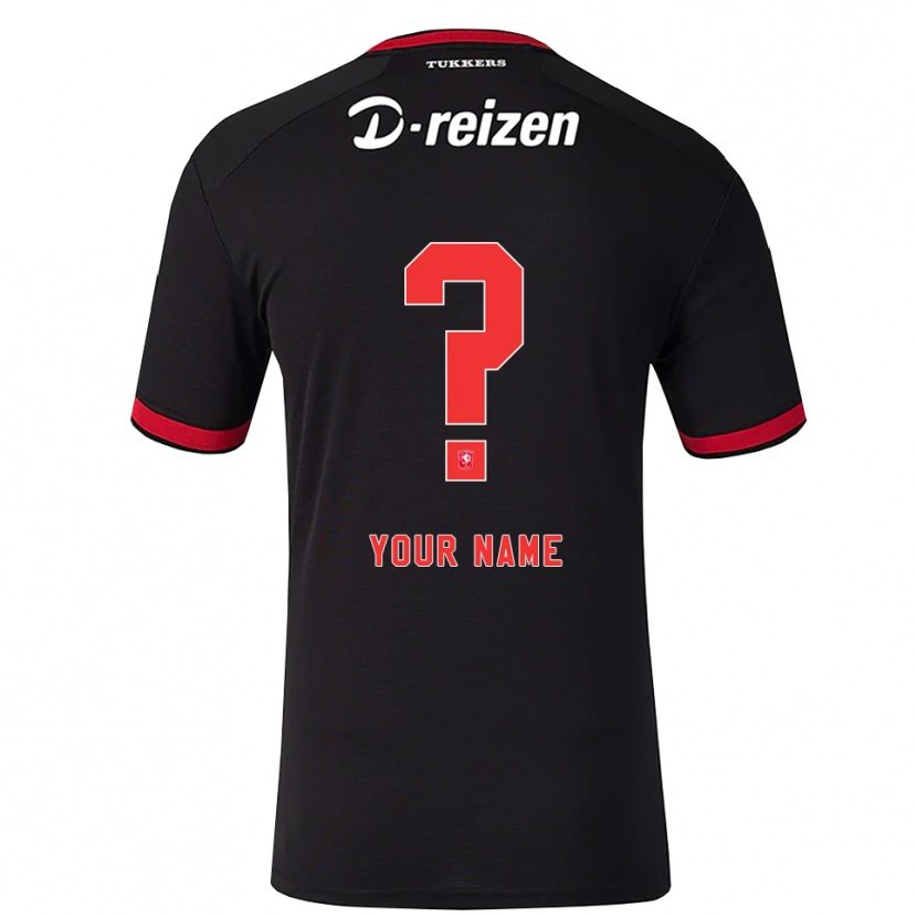 Danxen Børn Dit Navn #0 Rød Hvid Sort Udebane Spillertrøjer 2026/27 Trøje T-Shirt