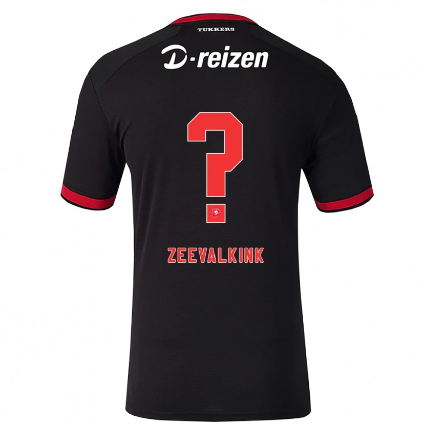 Danxen Børn Leco Zeevalkink #0 Rød Hvid Sort Udebane Spillertrøjer 2026/27 Trøje T-Shirt
