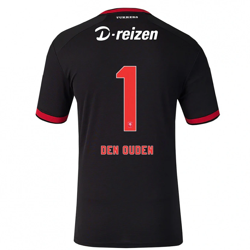 Danxen Børn Jim Den Ouden #1 Rød Hvid Sort Udebane Spillertrøjer 2026/27 Trøje T-Shirt