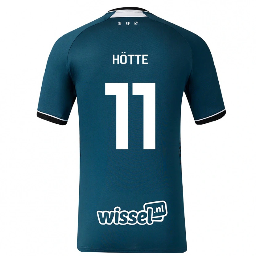 Danxen Børn Ties Hötte #11 Mørkskifergrå Hvid Udebane Spillertrøjer 2026/27 Trøje T-Shirt
