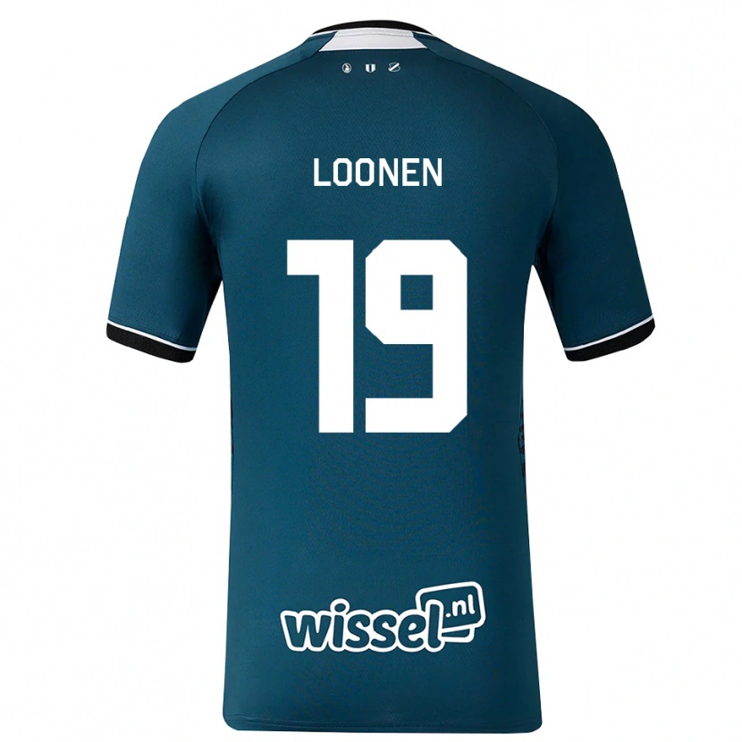 Danxen Børn Lobke Loonen #19 Mørkskifergrå Hvid Udebane Spillertrøjer 2026/27 Trøje T-Shirt