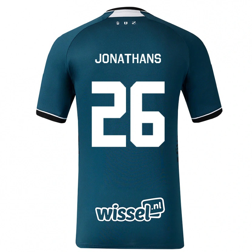 Danxen Børn Miliano Jonathans #26 Mørkskifergrå Hvid Udebane Spillertrøjer 2026/27 Trøje T-Shirt