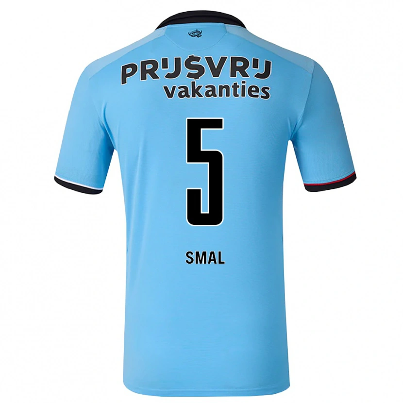 Danxen Børn Gijs Smal #5 Dybhimmelblå Sort Rød Udebane Spillertrøjer 2026/27 Trøje T-Shirt