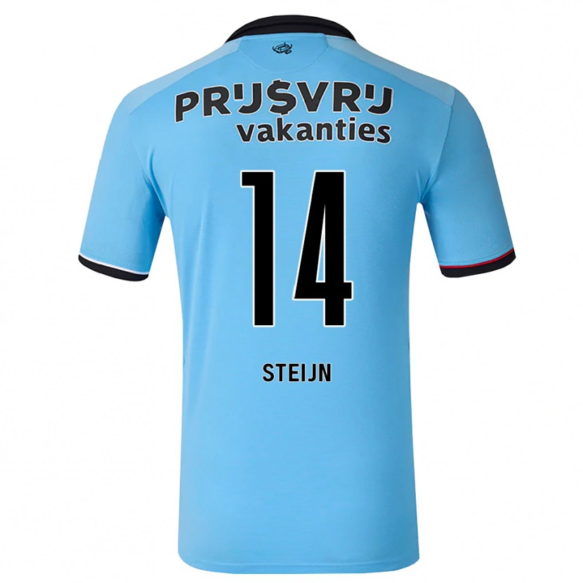 Danxen Børn Sem Steijn #14 Dybhimmelblå Sort Rød Udebane Spillertrøjer 2026/27 Trøje T-Shirt