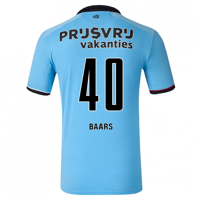 Danxen Børn Guus Baars #40 Dybhimmelblå Sort Rød Udebane Spillertrøjer 2026/27 Trøje T-Shirt