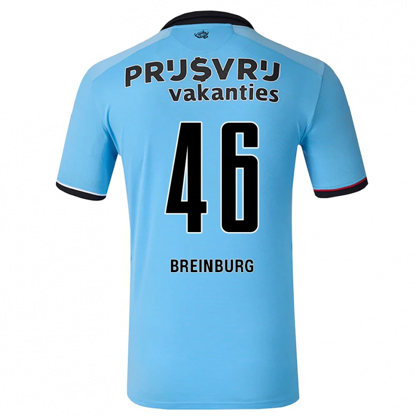 Danxen Børn Rainey Breinburg #46 Dybhimmelblå Sort Rød Udebane Spillertrøjer 2026/27 Trøje T-Shirt