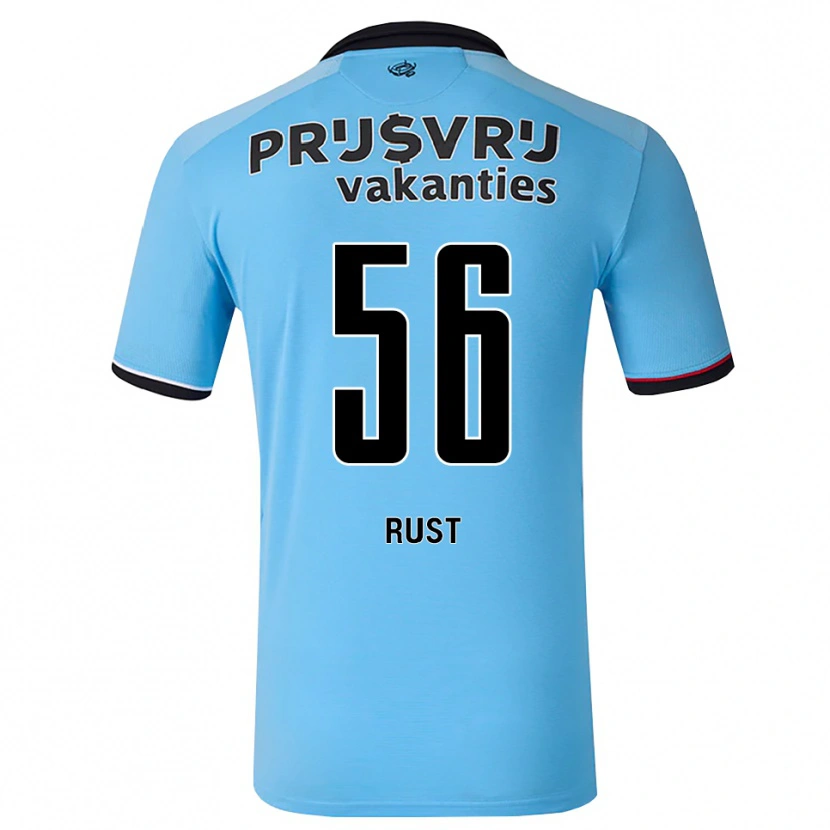 Danxen Børn Fabiano Rust #56 Dybhimmelblå Sort Rød Udebane Spillertrøjer 2026/27 Trøje T-Shirt