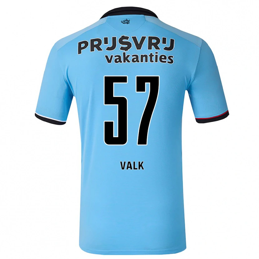 Danxen Børn Sem Valk #57 Dybhimmelblå Sort Rød Udebane Spillertrøjer 2026/27 Trøje T-Shirt
