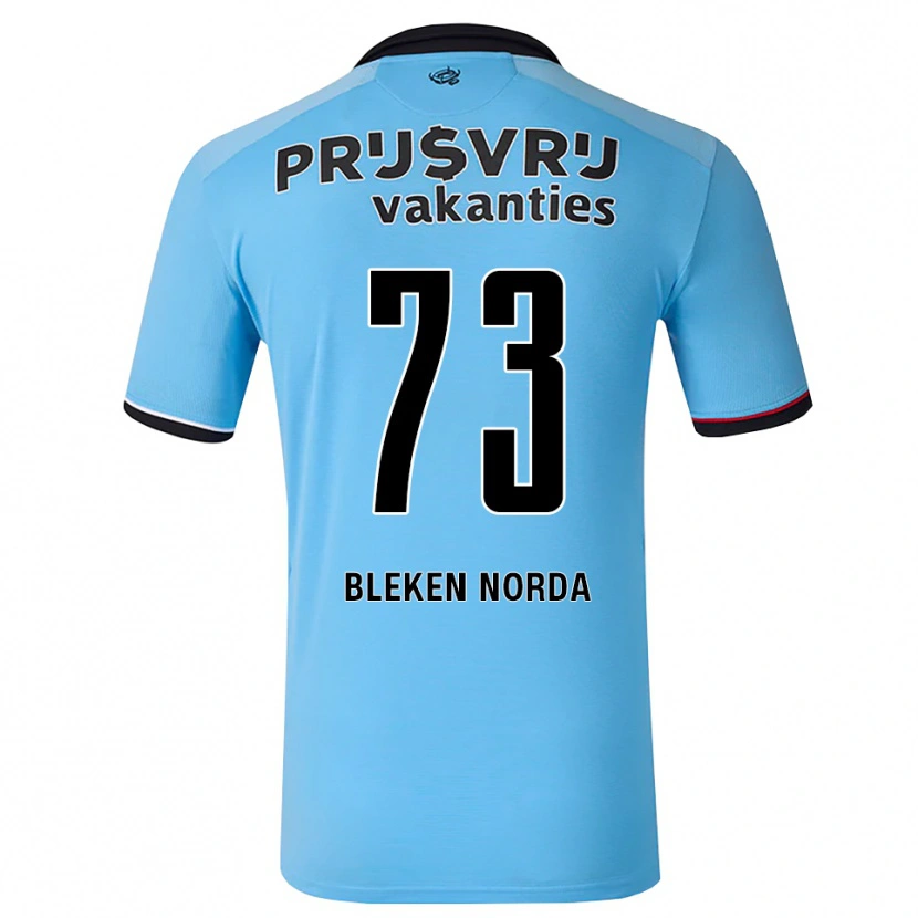 Danxen Børn Haakon Bleken Norda #73 Dybhimmelblå Sort Rød Udebane Spillertrøjer 2026/27 Trøje T-Shirt