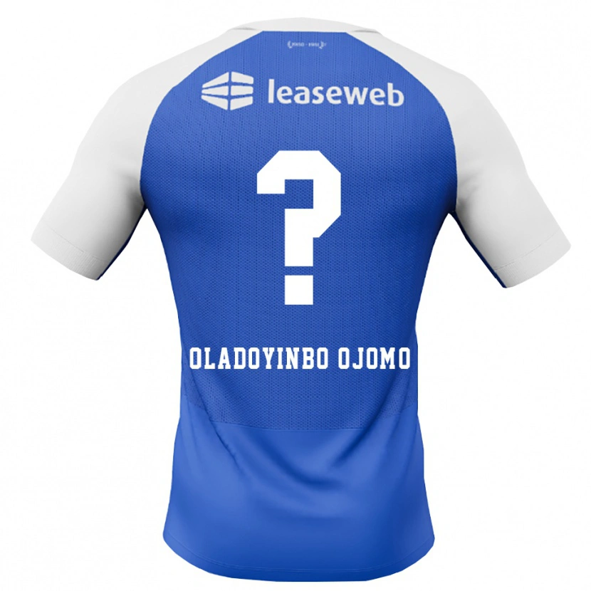 Danxen Børn Jeremiah Oladoyinbo Ojomo #0 Jægerblå Rød Hvid Udebane Spillertrøjer 2026/27 Trøje T-Shirt