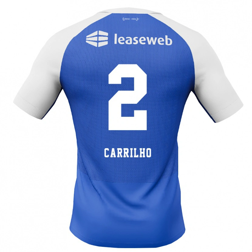 Danxen Børn Calvin Carrilho #2 Jægerblå Rød Hvid Udebane Spillertrøjer 2026/27 Trøje T-Shirt