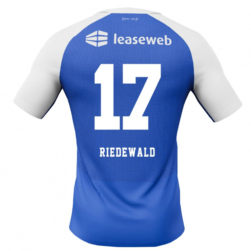 Danxen Børn Kenzo Riedewald #17 Jægerblå Rød Hvid Udebane Spillertrøjer 2026/27 Trøje T-Shirt