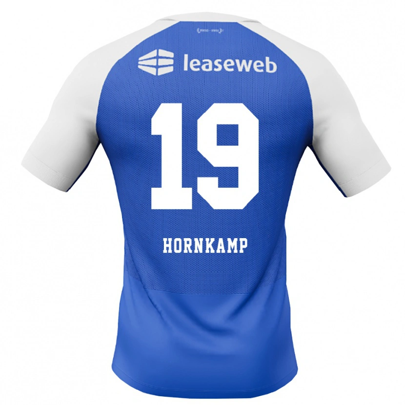 Danxen Børn Jizz Hornkamp #19 Jægerblå Rød Hvid Udebane Spillertrøjer 2026/27 Trøje T-Shirt