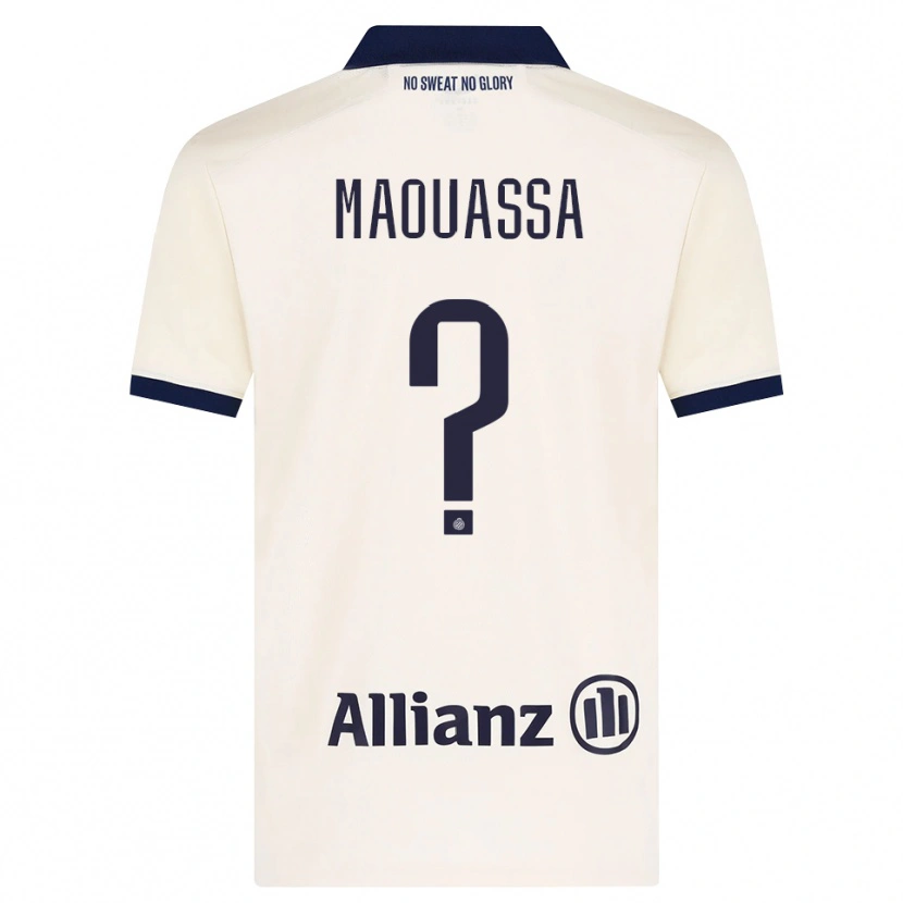 Danxen Børn Faitout Maouassa #0 Beige Sort Udebane Spillertrøjer 2026/27 Trøje T-Shirt