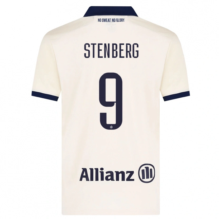 Danxen Børn Hanna Stenberg #9 Beige Sort Udebane Spillertrøjer 2026/27 Trøje T-Shirt