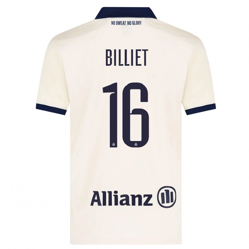 Danxen Børn Jonah Billiet #16 Beige Sort Udebane Spillertrøjer 2026/27 Trøje T-Shirt