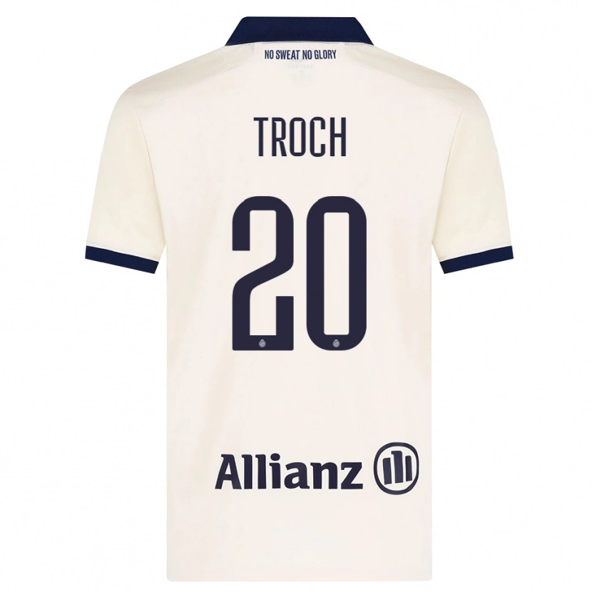 Danxen Børn Stan Troch #20 Beige Sort Udebane Spillertrøjer 2026/27 Trøje T-Shirt