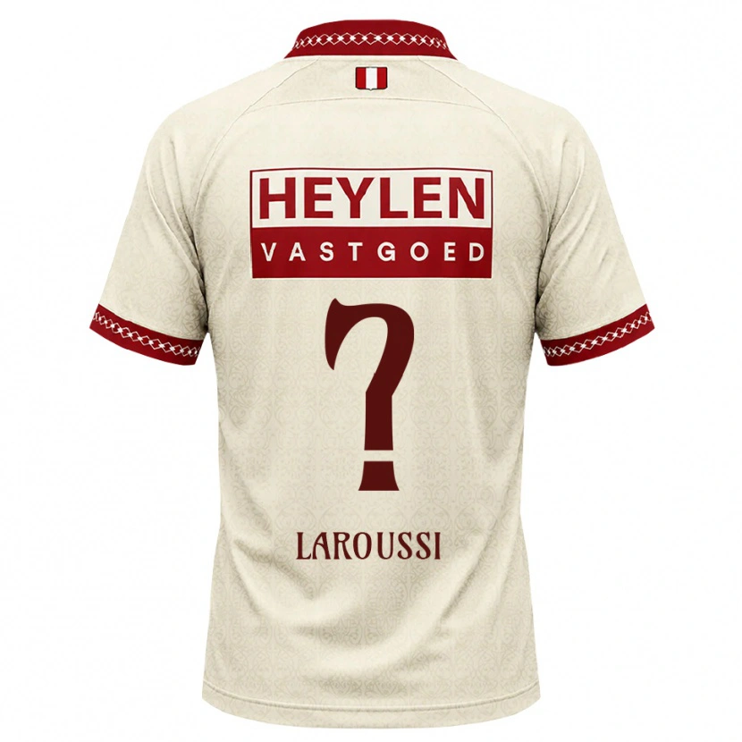 Danxen Børn Nizar Laroussi #0 Beige Rød Udebane Spillertrøjer 2026/27 Trøje T-Shirt