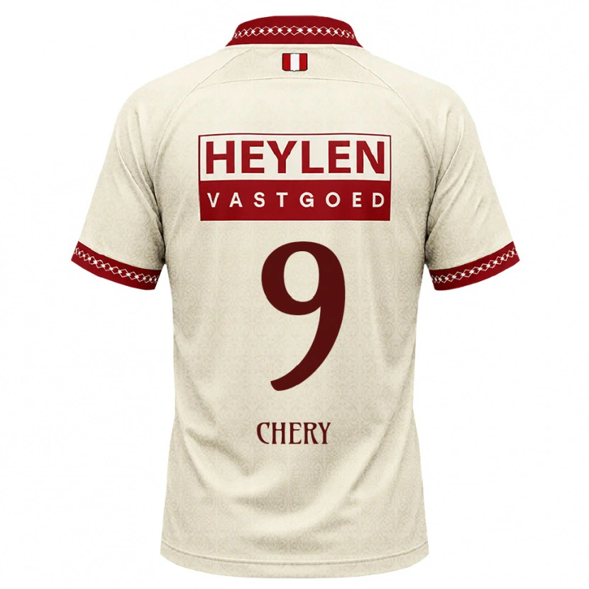 Danxen Børn Tjaronn Chery #9 Beige Rød Udebane Spillertrøjer 2026/27 Trøje T-Shirt