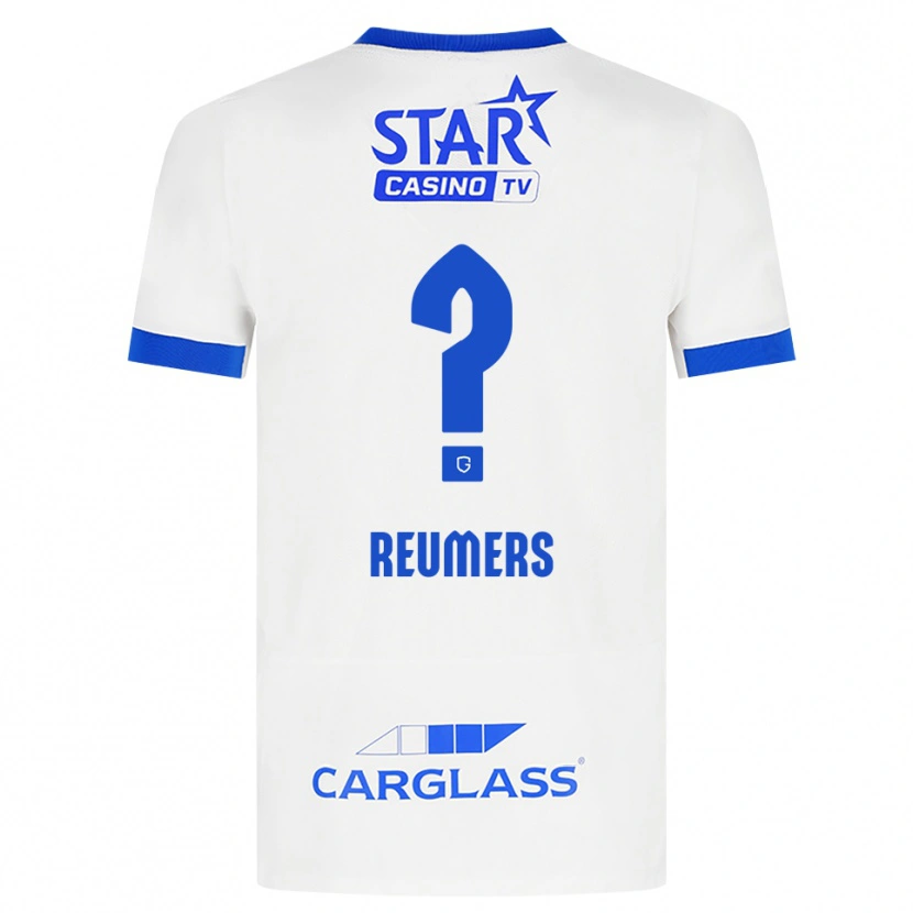 Danxen Børn Alexander Reumers #0 Hvid Blå Udebane Spillertrøjer 2026/27 Trøje T-Shirt