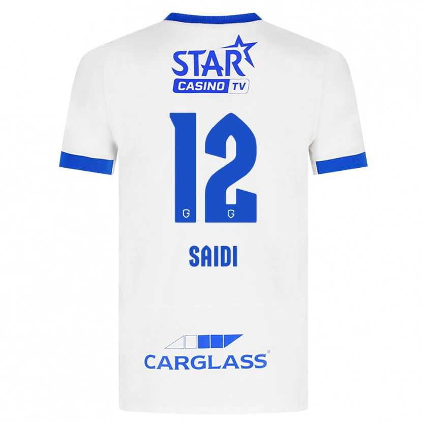 Danxen Børn Assil Saidi #12 Hvid Blå Udebane Spillertrøjer 2026/27 Trøje T-Shirt
